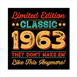 Limited Edition Classic 1963 60th Birthday Posters and Art